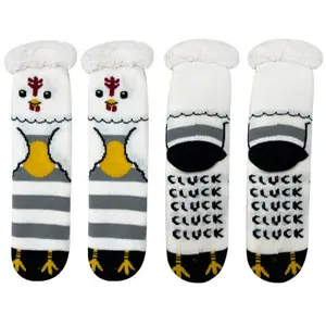 Cozy Moments Hen Sherpa Socks