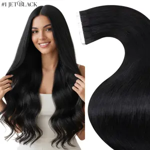 LaaVoo Tape in Hair Extensions Human Hair Highlights Solid Balayage Tape in Lightweight 20 Counts Natural Straight TikTokShopHolidayHaul