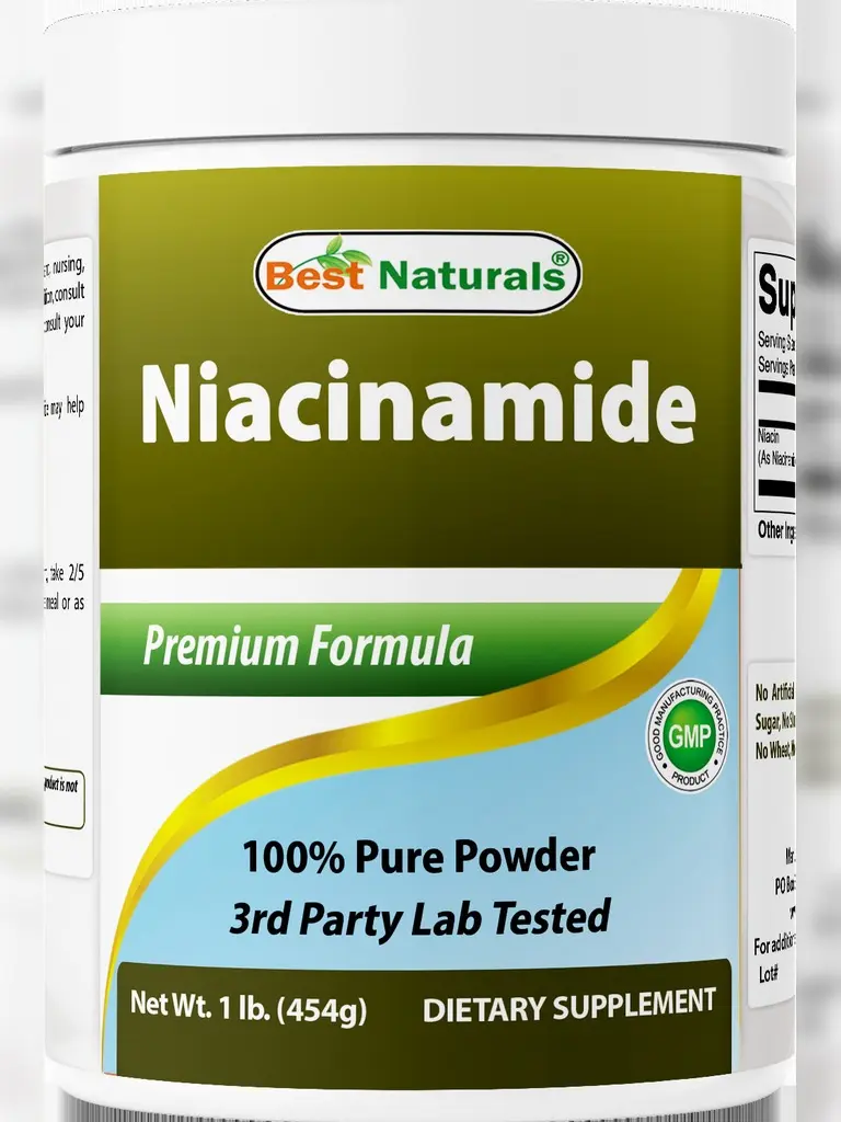 Best Naturals Niacinamide (Vitamin B3) Pure Powder 1 Pound