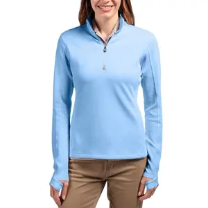 Cutter & Buck Traverse Stretch Eco Quarter Zip Womens Pullover