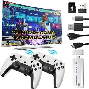 Retro Gaming Console Pro  HDMI with Classic Video Games - Plug & Play Game Stick for TV with 2 Wireless Controllers | 23 Emulator Support 64GB