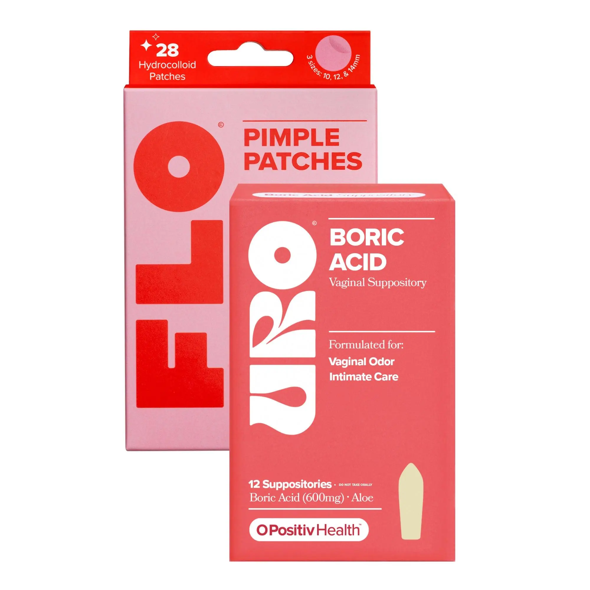URO - Boric Acid Vaginal Support + Pimple Patches URO - Boric Acid Vaginal Support + Pimple Patches