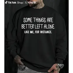 Vibe Wash Tee Store Heavyweight Long Sleeve Sweatshirt with Funny Introverted Humor in Casual Font