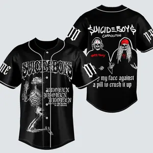Personalized Suicideboy Merch Jersey, Suicideboy G59 Baseball Jersey, Greyday Tour Shirt, City Morgue Tshirt, Music Tour 2025 Gift