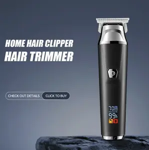 Professional  Hair Clipper & Trimmer Kit for Men - USB-Rechargeable Barber Set Featuring LCD Display, Adjustable Blade Hair Clippers, and Professional Men's Trimmer