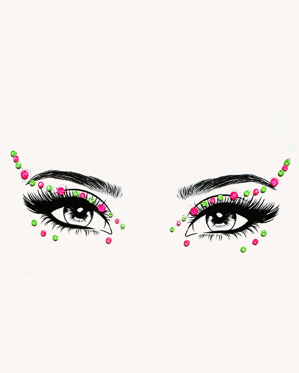 Black Light-Reactive Kandi Kid Neon Face Gems - Unisex Bold Bright Customized Craft Accessories for DIY Scrapbooking & Stamping Toys
