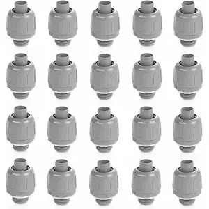 (1/2" Conduit Coupling 20 Pack)  1/2 Plastic Liquid Tight Conduit Coupling