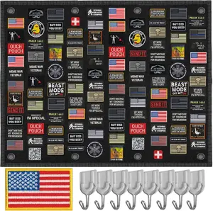 Tactical Patch Board (40" X 28") | Morale Patch Hanging Wall Panel Display Holder for Military, Army, Combat, Hook & Loop Collection, Patch Organizer Banner Sheet Laughing Lizards