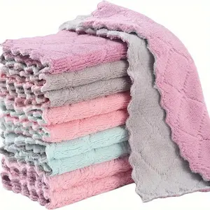 Multi-purpose Kitchen Towel, Durable Absorbent Dishcloth for Efficient Cleaning in Kitchen & Bathroom, Car Wash Accessories, Soft Cleaning Towel