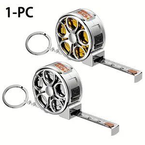 1 Mini Keychain Tape Measure 78.74 Inch Steel Tape Measure Exquisite Small Steel Ruler, Metric & Imperial Double Scale, Multifunctional Steel Tape Measure Gift Ruler, Retractable Measuring Tape