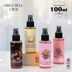 100ML Air Freshener Spray, Fragrance, Long-Lasting Scent, Home & Car Use, Food Fruit Flower Scents, Ideal Gift for Weddings Holidays Pets, Caramel Scent