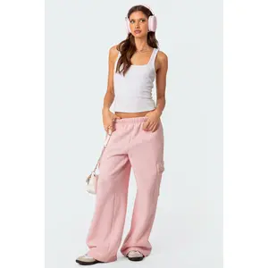 Wide Leg Cargo Sweatpants Wide Leg Cargo Sweatpants