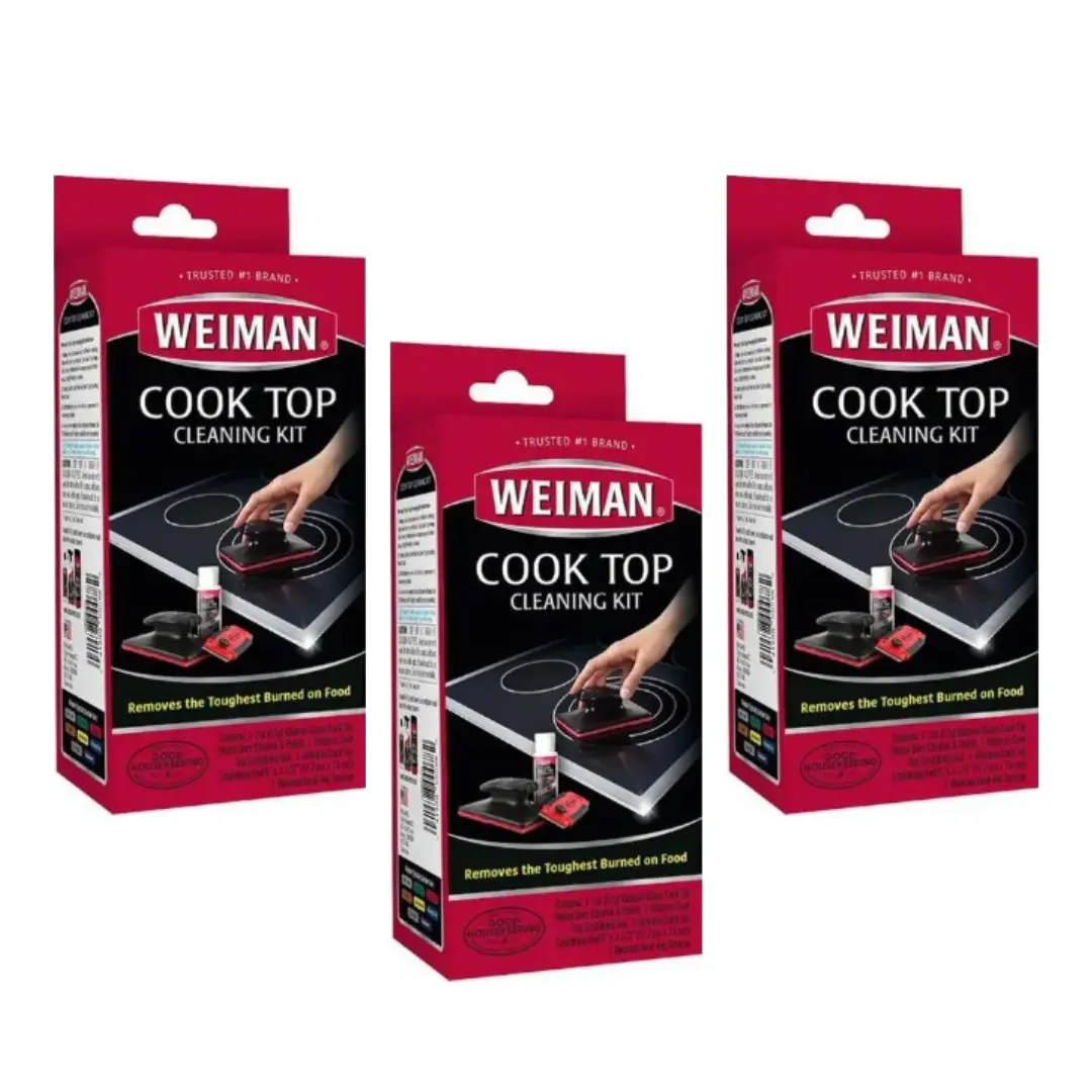 2 oz. Glass Cook Top Cleaning Kit, Household Home Cleaning Products Pack, Multi-Purpose Kitchen Cleaners for Cooktop Maintenance
