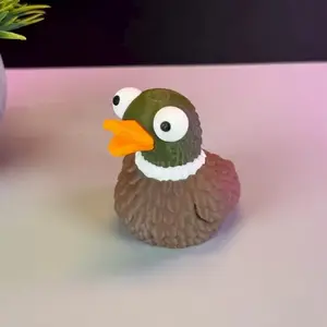 3D Printed Fun Duck Figurine, Home Decor, Ornaments, Realistic Animal Model, Desk Office Decoration, Versatile Placement, Unique Personalized Gift, Birthday Present, Holiday Gift