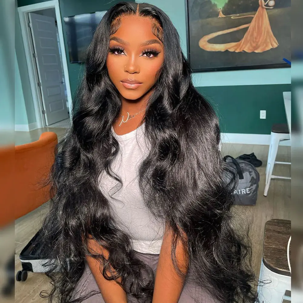 Aliglossy HD Transparent Body Wave Lace Front Wig 13x4 13x6 Wavy Lace Front Human Hair Wigs For Women Body Wave Lace Frontal Wig Pre Plucked With Baby Hair