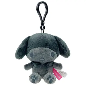 My Melody Plush Mascot Clip (Ash Monochrome Series)