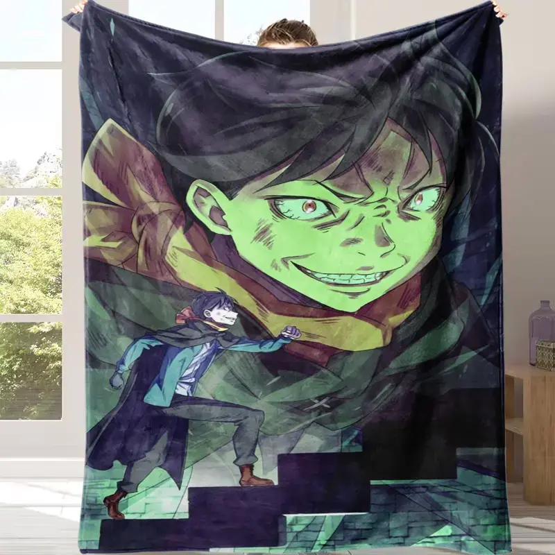 Natsuki Subaru Re Zero Starting Life in Another World Anime Print Flannel Throw Blanket,Ultra Soft Warm Plush Anti-Pilling Lightweight Fleece Lap Blanket for Sofa Bed Couch,Anime Merch Unique Birthday Holiday Gift for Re:Zero Fans Otaku Teens Adults