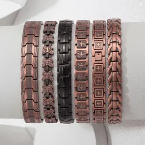 ​Copper Magnetic Therapy Bracelet, Ultimate Wellness Gift for Men, Adjustable Links with Sizing Tool, Pain Relief Jewelry for Active Lifestyle, Premium Gift Box Packaging​