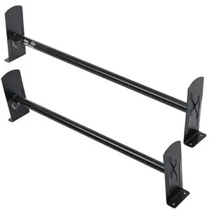 VEVOR Van Roof Ladder Rack, 2 Bars Alloy Steel Roof Racks, 227 KG Capacity Rain-Gutter Roof Rack, Adjustable Length 910-1460 mm, Van Ladder Rack Compatible with Chevrolet Express, GMC Savana, etc