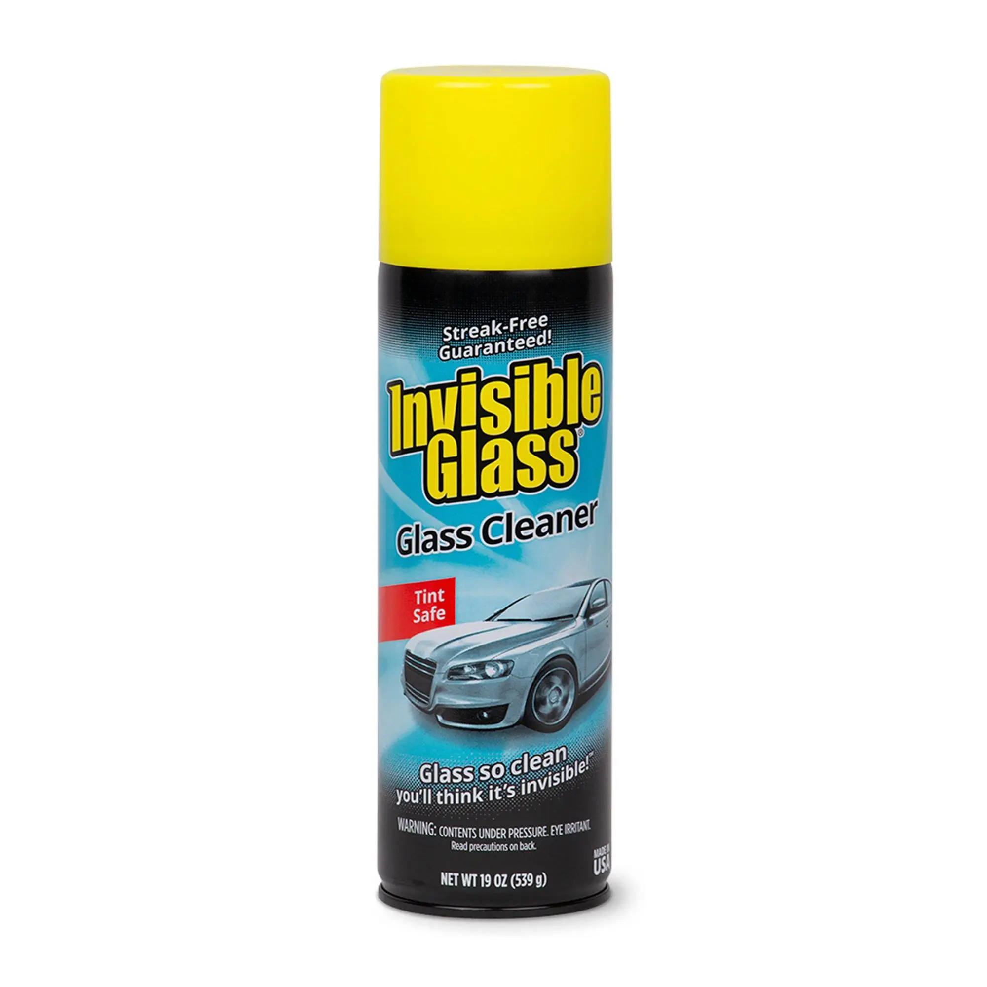 Invisible Glass Aerosol Glass Cleaner, Foaming Windshield Spray, Tint-Safe, Streak-Free, Ammonia-Free, Works on Glass, Windows, Mirrors, and Screens, Safe on Tinted Windows, for Cars, Trucks, SUVs, and Home Use - 19 oz, Additive-Free Glass Cleaners