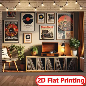 1pc Festive Decoration Backdrop Tapestry Smooth 100% Polyester Washable - Studio, Outdoor, Room for Designers