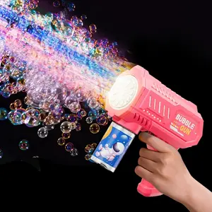 10-Hole Automatic Bubble Machine with Lights, Party Bubble Machine, Best-Selling Electric Kids Handheld Bubble Gun Stick, No Battery Included, Unisex, Portable Bubble Machine