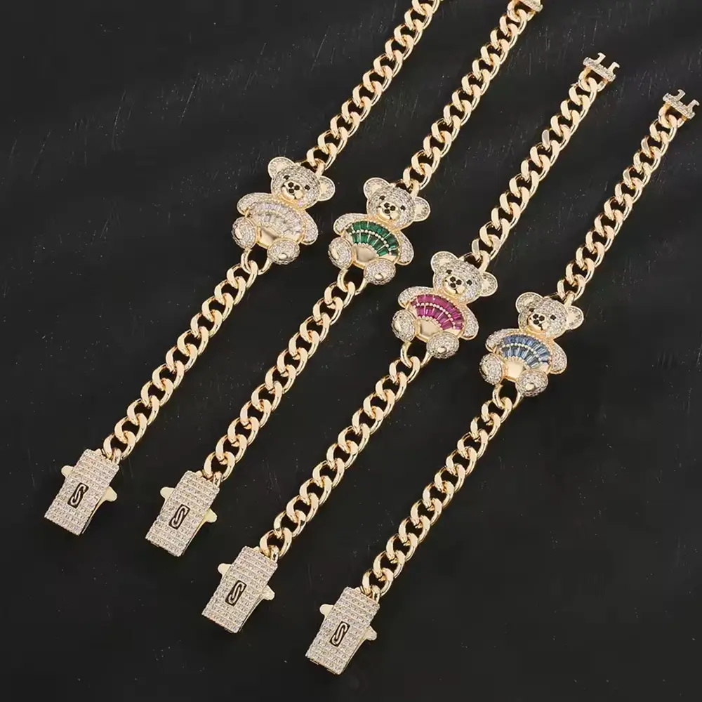 Women's Teddy Bear Bracelet, Original, Cute, Animal, Engagement Gift, Wholesale, 19cm