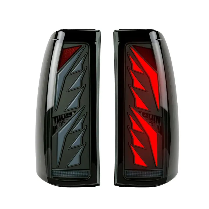 2003-2006 Chevy Silverado Sequential LED Tail Lights | Smoked | Start-Up Animation & Dynamic Turn Signal