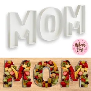 PERF3DP - Elegant Fillable MOM Letters for Mother's Day - High Quality Perfect Mother's Day Gift & Party Decor
