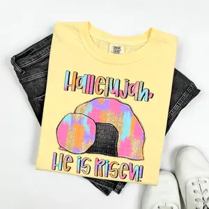 Hallelujah He is Risen Comfort Colors® Heavyweight Ring Spun Tee