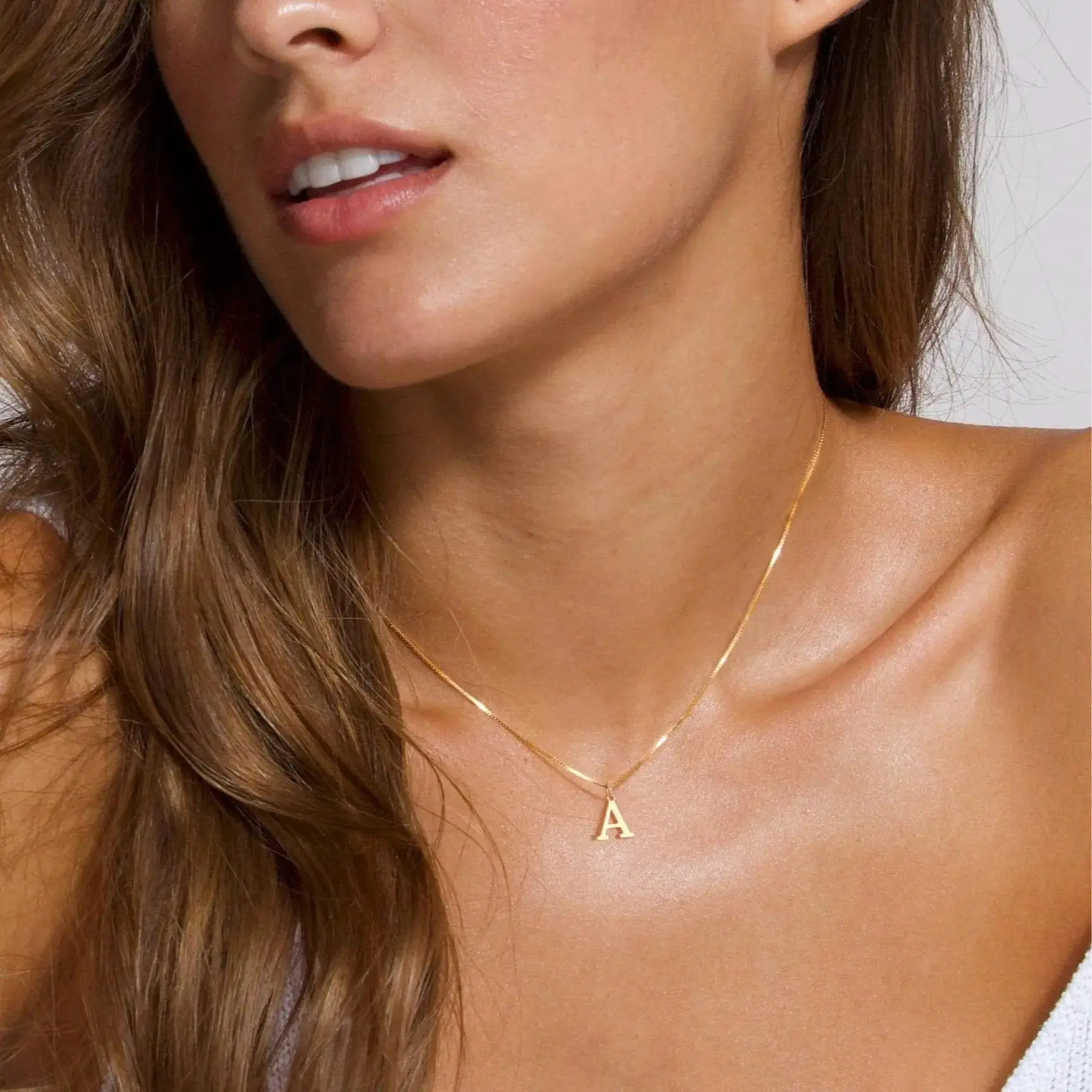 ZHESHY 14K Gold Plated A-Z Letter Necklace for Women, Dainty Gold Alphabet Pendant Necklace, Personalized Initial Jewelry, Fashion Gift for Her, Holiday Birthday Present, Mother’s Day Gift