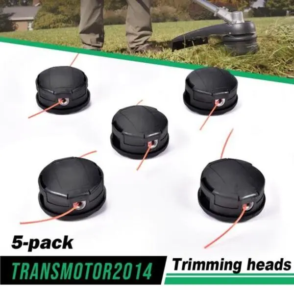 CROSSDESIGN 5/10Pcs String Trimmer Head, Weedeater Cutter Line Head Compatible with Echo Speed Feed 400, SRM 225 Lawn Mower Trimmer Cutting Accessory,