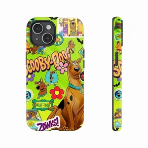 Scooby-Doo Vibrant Cartoon Phone Case Two-In-One Film Case - Durable, Shock-Absorbing, and Trendy Protection - for iPhone17 16, 15, 14, 13, 12 Plus, Pro, Max, and Samsung S25-22 Perfect Birthday Gift for Friends