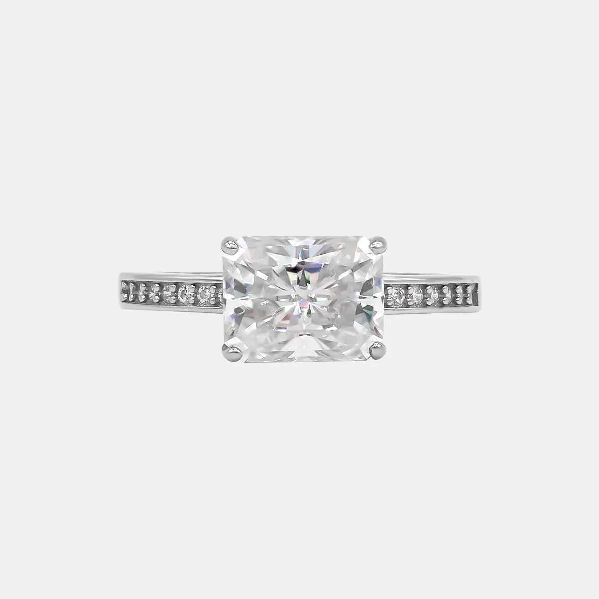 【788】New Year Promo "Slot Art" Splendor 3 Carat Synthetic Moissanite Dating Combined Ring– Luxurious and Unique Choice for Engagement, Wedding, or Special Occasions
