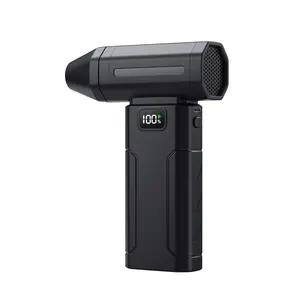 Compressed Air Dust Blower with LED Light, 6000mAh High-Speed Cordless Air Duster, 6-Gear Adjustable Fast-Charging Mini Blower, Handheld Portable Electric Air Cleaner for Computer, Keyboard, Car, Home, Office & Outdoor