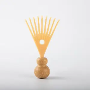 Small Bamboo Scalp Scratcher Claw, Stress Relief Itch Scratch Tool, Portable Massage Relaxer, Suitable for Office Home Use