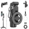 2026 Edition 4-in-1 Magnetic Selfie Stick with Grip, 25in Upgraded Stable Mag Mount, Wireless Bluetooth Remote, 360° Rotation, Universal for Cellphone, Mobile, Smartphone, Tripod for iPhone, Adjustable Magnetic Tripod Stand Selfie Accessories for Vlogging