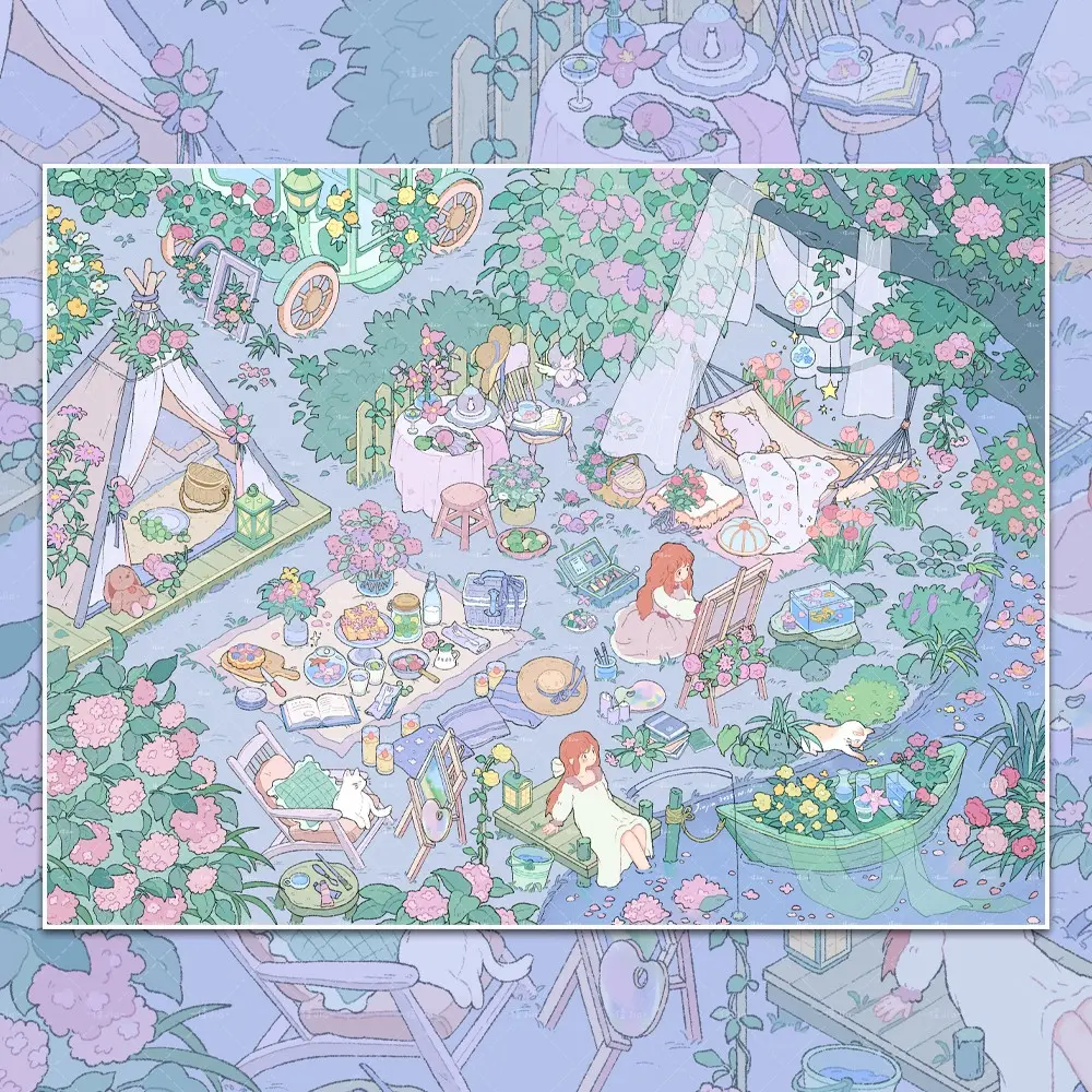 Fantasy Magic Enchanted Scenery Stickers, Whimsical Landscape Scenes, Miniature Landscape Stickers, DIY Stickers for Creative Projects, Aesthetic Stickers