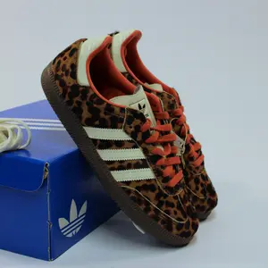 Adidas Samba OG Red Leopard Women's Sneaker - Authentic Brand New Shoes JI2734