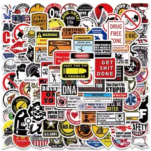 98 Pack of Funny Hard Hat Decals and Stickers. Electrician, Mechanic, Instrumentation, Pipe Fitter, Tradesman