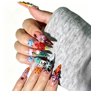 Echo Nails Collection 100% Handcrafted 3D Press-On Nails | Reusable, Long-Lasting, Salon-Quality