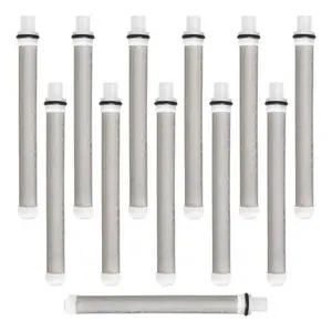 12 Pack Airless Spray Gun Filter 60 Mesh Replacement High Pressure Spraying Accessories Push on Type