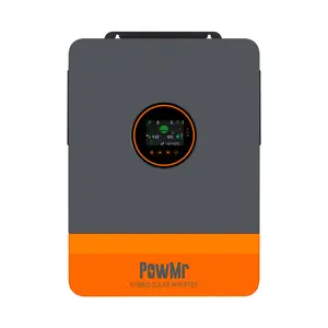 PowMr Solar Inverter 6500W 48V to 120V/240Vac, 6500W Split-Phase Hybrid Inverter Built-in 140A MPPT Controller, Max.PV Input 10kW, 550V, Support up to 6 Unit Parallel and Batteryless Run