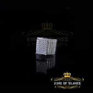 Skip to product information  King Of Bling's925 Sterling Silver White CZ 7.00ct Women's Cindarella Ring Size 8