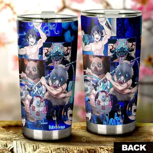 Inosuke Hashibira Tumbler Cup Custom Demon Slayer Anime