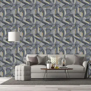 Imitation 3D Decorative Wallpaper Roll, Peel and Stick Wallpaper Designs, Waterproof Self-Adhesive Checkered Wall Stickers, Removable and Strong Adhesive for Home Decor