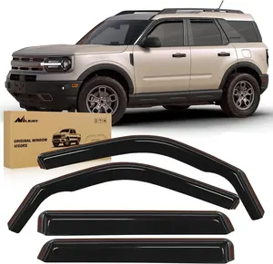 Nilight in Channel Rain Guards for Ford Bronco Sport 2021 2022 2023 2024 Original Window Deflectors,Vent Window Visors-4PCS Car Accessories Vehicle Truck Automotive protection