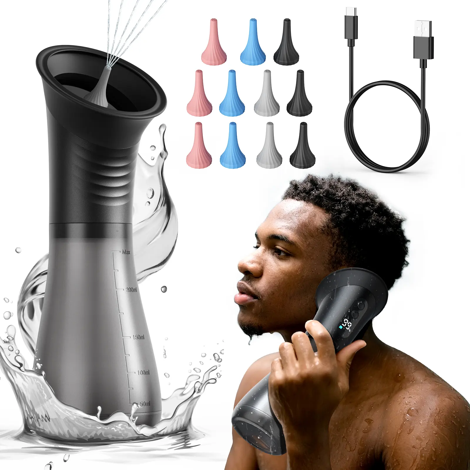 2026 Upgraded Ear Wax Removal with LED Display- Safe and Effective Ear Wax Removal Kit-Ear Cleaner Kit -with Wastewater Recovery System-HSA-FSA-Eligible