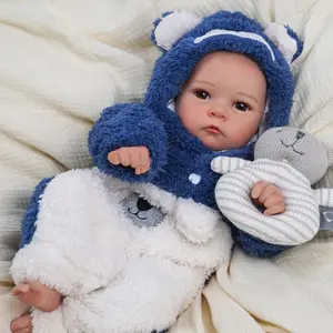 BABESIDE Lifelike Reborn Baby Dolls - 17-inch Cute Realistic Baby Doll Newborn Soft Cuddly Real Life Baby Dolls with Accessories for Kids Age 3 4 5 6 7 8 9 Years Playing and Gift Giving