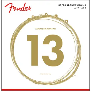 Fender 70M 80/20 Bronze Acoustic Guitar Strings Set - MEDIUM 13-56